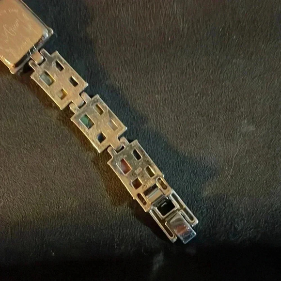 Aria Oit multi stone bracket watch - Picture 6 of 10